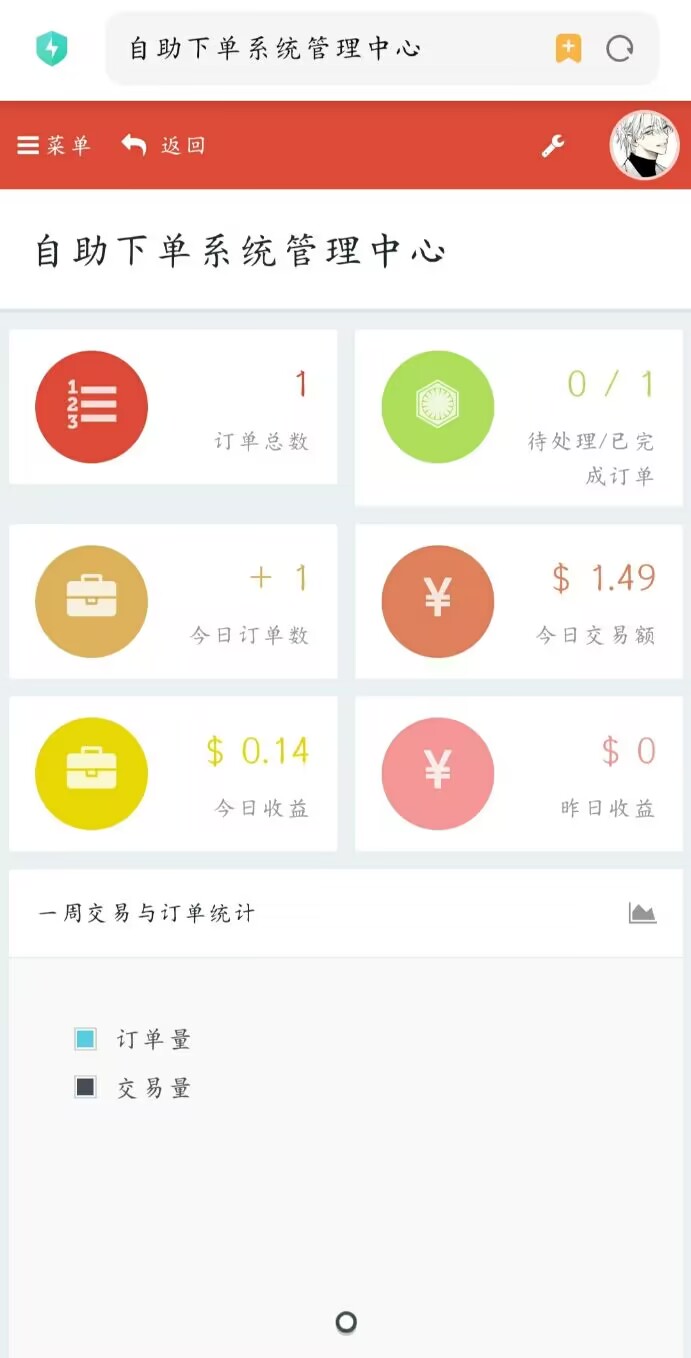 彩虹自助下单系统模版